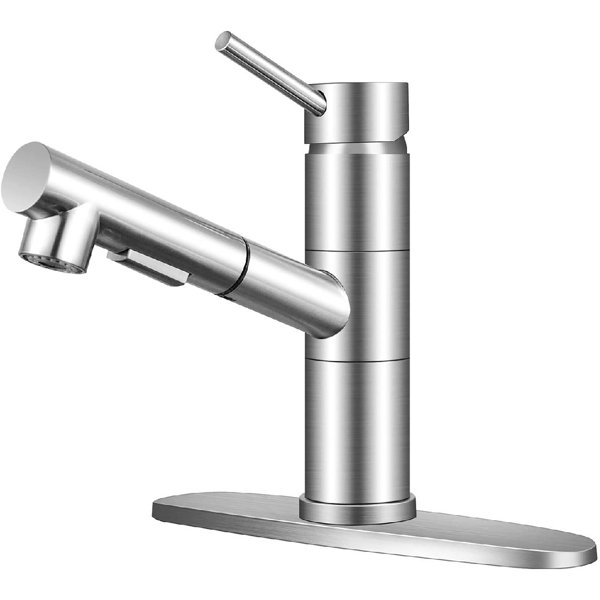 CONGYI_HUAFU Pull Out Single Handle Kitchen Faucet with ...